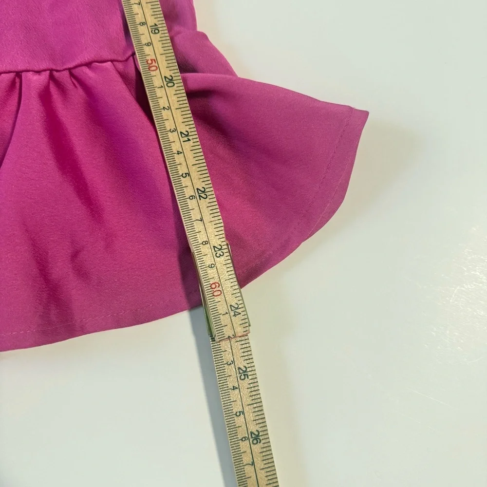 J. Crew Long Sleeve Bell‎ Cuffs Size 2X Fuchsia